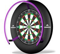 Mission Darts Torus 270 | Dart Board LED Lighting System with Easy Access to Dartboard Area for Unrestricted Play, Sand Blasted Black, Red, Blue,