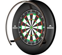 Mission Darts Torus 270 | Dart Board LED Lighting System with Easy Access to Dartboard Area for Unrestricted Play, Sand Blasted Black, Red, Blue, Green, Purple, Bronze and Silver Colours