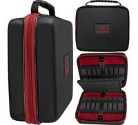 Mission Darts W225 Freedom | Premium Darts Case with EVA Material, BlackRed, Luxor