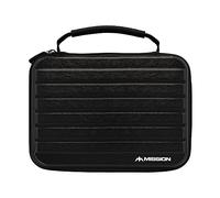 Mission Darts W242 ABS-4 | Darts Case with Metallic ABS, Black