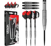 Mission Darts | Yari Darts | Steel Tip Darts Set | 90% Tungsten Barrel | Includes Dart Flights and Stems | Available in Multiple Weights. (24, Grams)