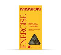 Mission Energise Green Tea (Cocoa Nibs & Ginger) 15 Tea Bags