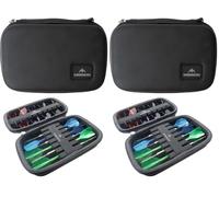 Mission Force 90 EVA Darts Case Storage Wallet Black Strong Protection. (Pack of 2)