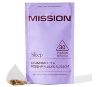Mission Fuelling Extraordinary Sleep Tea | Herbal Teabags with Chamomile & Linden Blossom | Pyramid Tea Bags (30 Teabags)