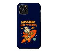 Mission Fun Possible: Cute Astronaut Bunny & Space Crew Case for iPhone 11 Pro