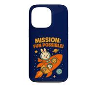 Mission Fun Possible: Cute Astronaut Bunny & Space Crew Case for iPhone 13 Pro