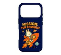 Mission Fun Possible: Cute Astronaut Bunny & Space Crew Case for iPhone 17 Pro