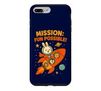Mission Fun Possible: Cute Astronaut Bunny & Space Crew Case for iPhone 7 Plus/8 Plus
