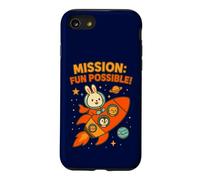Mission Fun Possible: Cute Astronaut Bunny & Space Crew Case for iPhone SE (2020) / 7/8
