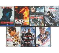 MISSION IMPOSSIBLE 1-7 COMPLETE COLLECTION / MI 1 2 3 , GHOST PROTOCOL , ROGUE NATION , FALLOUT , DEAD RECKONING PART ONE = ULTIMATE 7x UK DVD SET