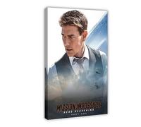 Mission Impossible - Dead Reckoning Part One Movie Poster Canvas Poster Bedroom Decor Sports Landscape Office Room Decor Gift Frame-style 16x24inch(40x60cm)