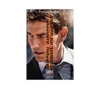 Mission Impossible - Dead Reckoning Part One Movie Poster Canvas Poster Bedroom Decor Sports Landscape Office Room Decor Gift Unframe-style 12x18inch(30x45cm)