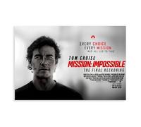 Mission Impossible - The Final Reckoning Canvas Poster Wall Art Decor Print Picture Paintings for Living Room Bedroom Decoration 08x12inch(20x30cm)