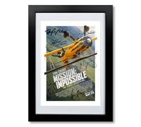 Mission Impossible - The Final Reckoning Part Two Movie Cast Signed A4 Poster Photo Print Framed Autograph Gift 2025 Film Tom Cruise Ving Rhames (A4 Black Framed & Mounted)