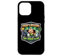 Mission Keep Tiny Human Alive Funny New Parent Mom Dad Baby Case for iPhone 12 Pro Max