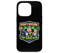 Mission Keep Tiny Human Alive Funny New Parent Mom Dad Baby Case for iPhone 13 Pro