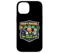 Mission Keep Tiny Human Alive Funny New Parent Mom Dad Baby Case for iPhone 14