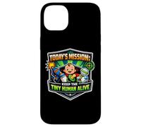 Mission Keep Tiny Human Alive Funny New Parent Mom Dad Baby Case for iPhone 14 Plus