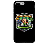 Mission Keep Tiny Human Alive Funny New Parent Mom Dad Baby Case for iPhone 7 Plus/8 Plus