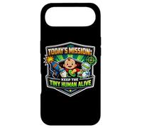 Mission Keep Tiny Human Alive Funny New Parent Mom Dad Baby Case for iPhone Air
