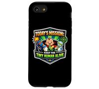 Mission Keep Tiny Human Alive Funny New Parent Mom Dad Baby Case for iPhone SE (2020) / 7/8