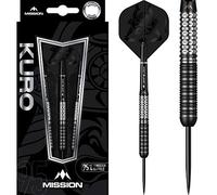 Mission Kuro Darts |95% Tungsten Steel Tip Darts Set | Rear Sabre Grip