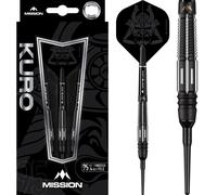 Mission | Kuro | Soft Tip Darts Set | 19g-23g | Various Weights