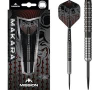 Mission Makara Darts - Graphite PVD Black Coated - 21g-26g - Steel Tip