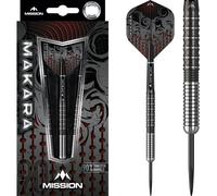 Mission Makara M1 Steel Tip 90% Tungsten Darts - Graphite PVD Black