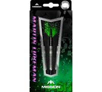 Mission Martin Lukeman Darts Set 23g 25g grams Tungsten Black Green
