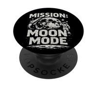 Mission Moon Mode Vintage Retro Lunar PopSockets Adhesive PopGrip