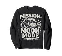 Mission Moon Mode Vintage Retro Lunar Sweatshirt
