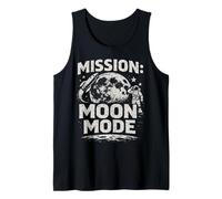 Mission Moon Mode Vintage Retro Lunar Tank Top