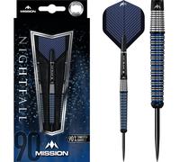Mission Nightfall Darts Set 21g 22g 23g 24g 25g 26g 27g grams 90% Tungsten Blue