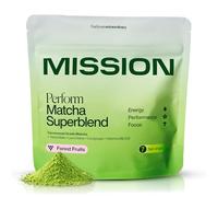 MISSION - Perform Matcha Superblend - Natural Berry Flavour - Ceremonial Grade Matcha, Yerba Mate, Lion’s Mane & Cordyceps (28g)