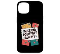 Mission Positivity Always Funny Secret Kindness Agent Case for iPhone 13
