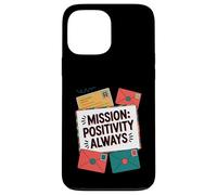 Mission Positivity Always Funny Secret Kindness Agent Case for iPhone 13 Pro Max