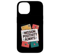 Mission Positivity Always Funny Secret Kindness Agent Case for iPhone 14