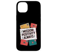Mission Positivity Always Funny Secret Kindness Agent Case for iPhone 14 Plus