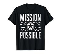 Mission Possible Motivational Inspirational School Value Graphic T-Shirt