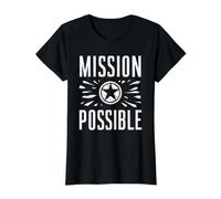 Mission Possible Motivational Inspirational School Value Graphic T-Shirt
