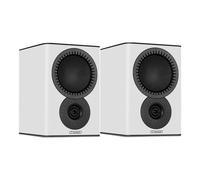 Mission QX-1 MKII Speakers Pair - White Bookshelf Stand Mount Compact Home Audio