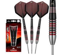 Mission Red Dawn Darts M2 |90% Tungsten Steel Tip Darts Set | Front Loaded