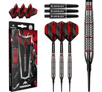 Mission | Rogue Darts | Silver & Red | Brass Barrel | Soft Tip Darts | 18g.