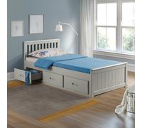 Mission - Single - Storage Bed - Grey - Wood - 3ft - Happy Beds