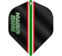 Mission | Solo Dart Flights | 100 Micron | Standard No2 Shape | Black | Rhys Griffin | Multiple Pack (3)