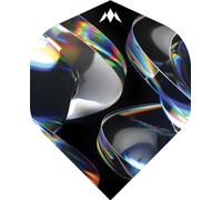 Mission Solo Dart Flights | 100 Micron | Std No2 Shape | Includes 1 Set of 3 Flights | Available in Multiple Designs. (Iridian)