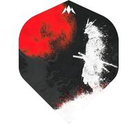Mission Solo Dart Flights | 100 Micron | Std No2 Shape | Includes 1 Set of 3 Flights | Available in Multiple Designs. (Yari)
