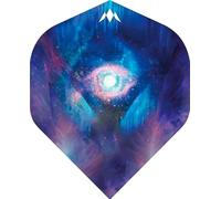 Mission Solo Dart Flights | 100 Micron | Std No2 Shape | Includes 1 Set of 3 Flights | Available in Multiple Designs. (Celestial)