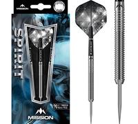 Mission Spirit Steel Tip 90% Tungsten Darts - Twin Ring Grip